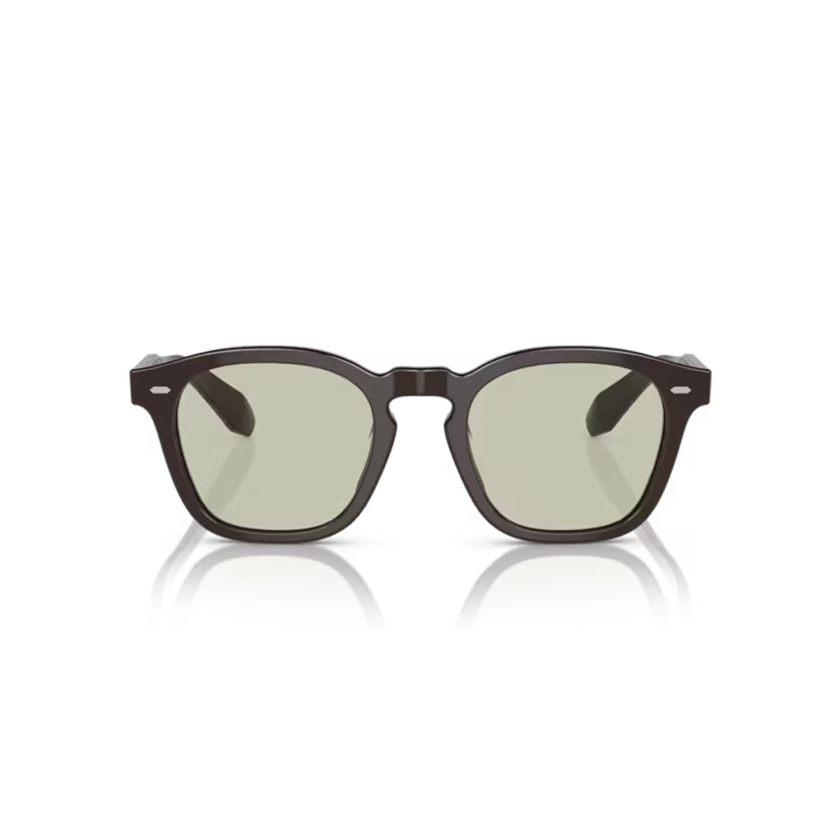 OLIVER PEOPLES N.03 KURI BROWN W/DEMO LENS - GREEN WASH