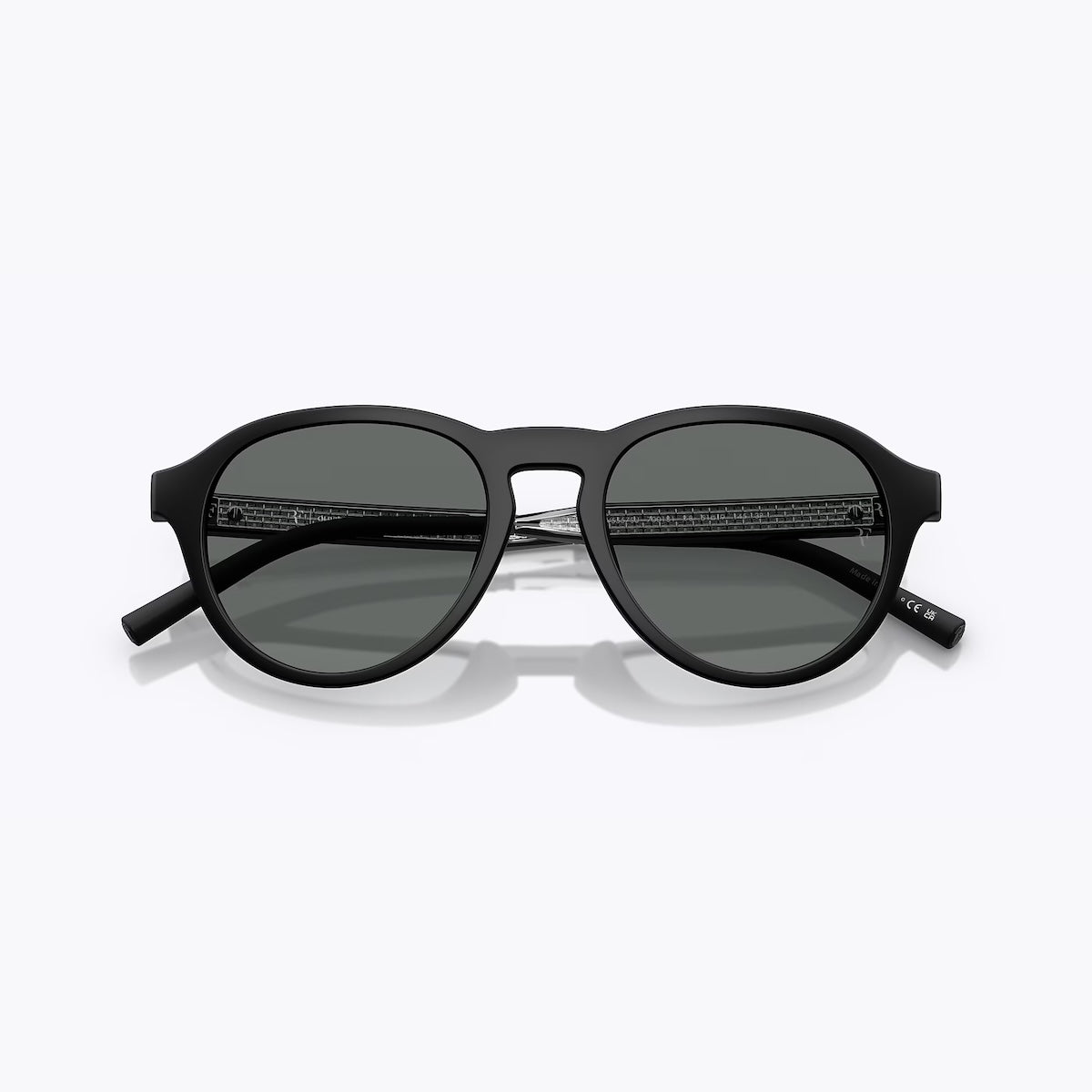 OLIVER PEOPLES R-8 SEMI MATTE BLACK W/GREY POLAR