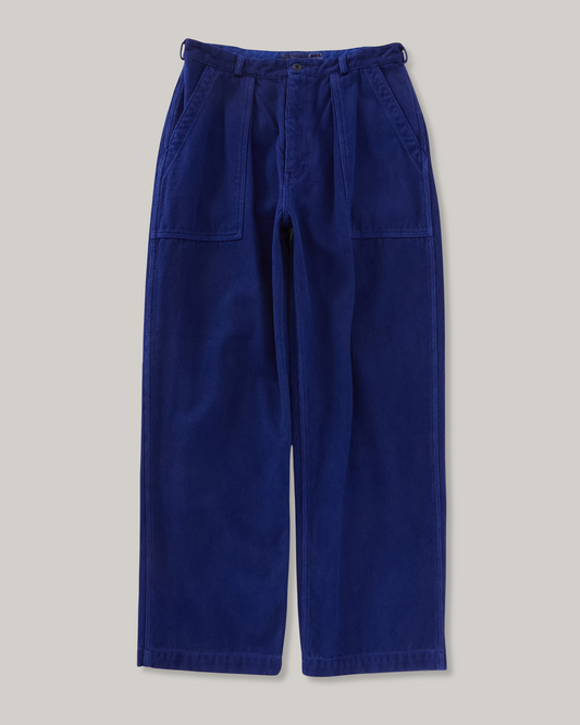 BLUE BLUE JAPAN INDIGO SASHIKO HAND DYED FATIGUE PANTS