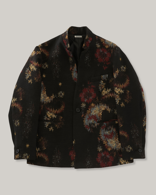 BLUE BLUE JAPAN TSUJIGAHANA GOBELIN STAND UP COLLAR JACKET - BLACK