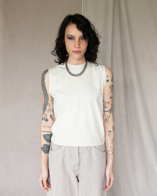 W'MENSWEAR TANK - OATMEAL