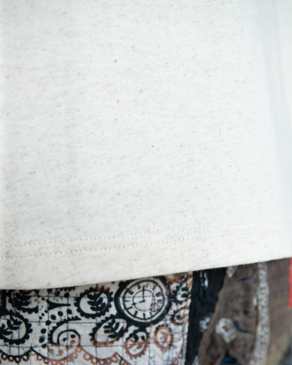 W'MENSWEAR BOWL TEE - OATMEAL