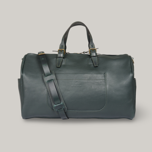 BLEU DE CHAUFFE HOBO TRAVEL BAG - GREEN