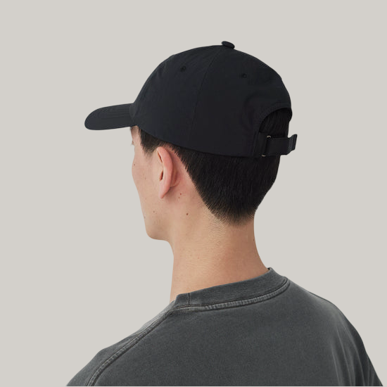 SNOW PEAK NYLON TUSSAH CAP - BLACK