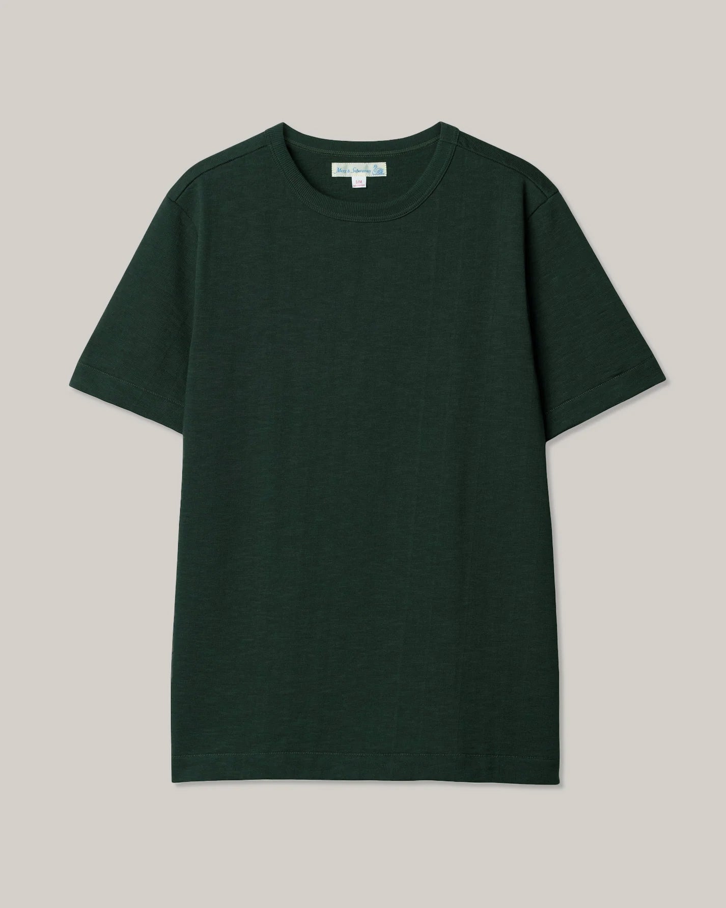 MERZ B. SCHWANEN 2S14 CREW NECK T-SHIRT RELAXED FIT - FOREST