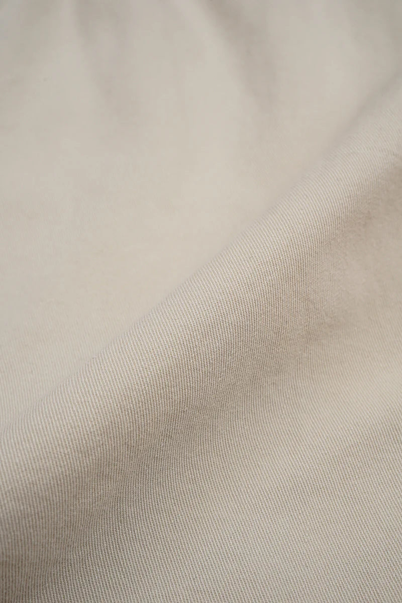 NIGEL CABOURN MAINLINE RUGGER SHORT - PIGMENT FADE - IVORY