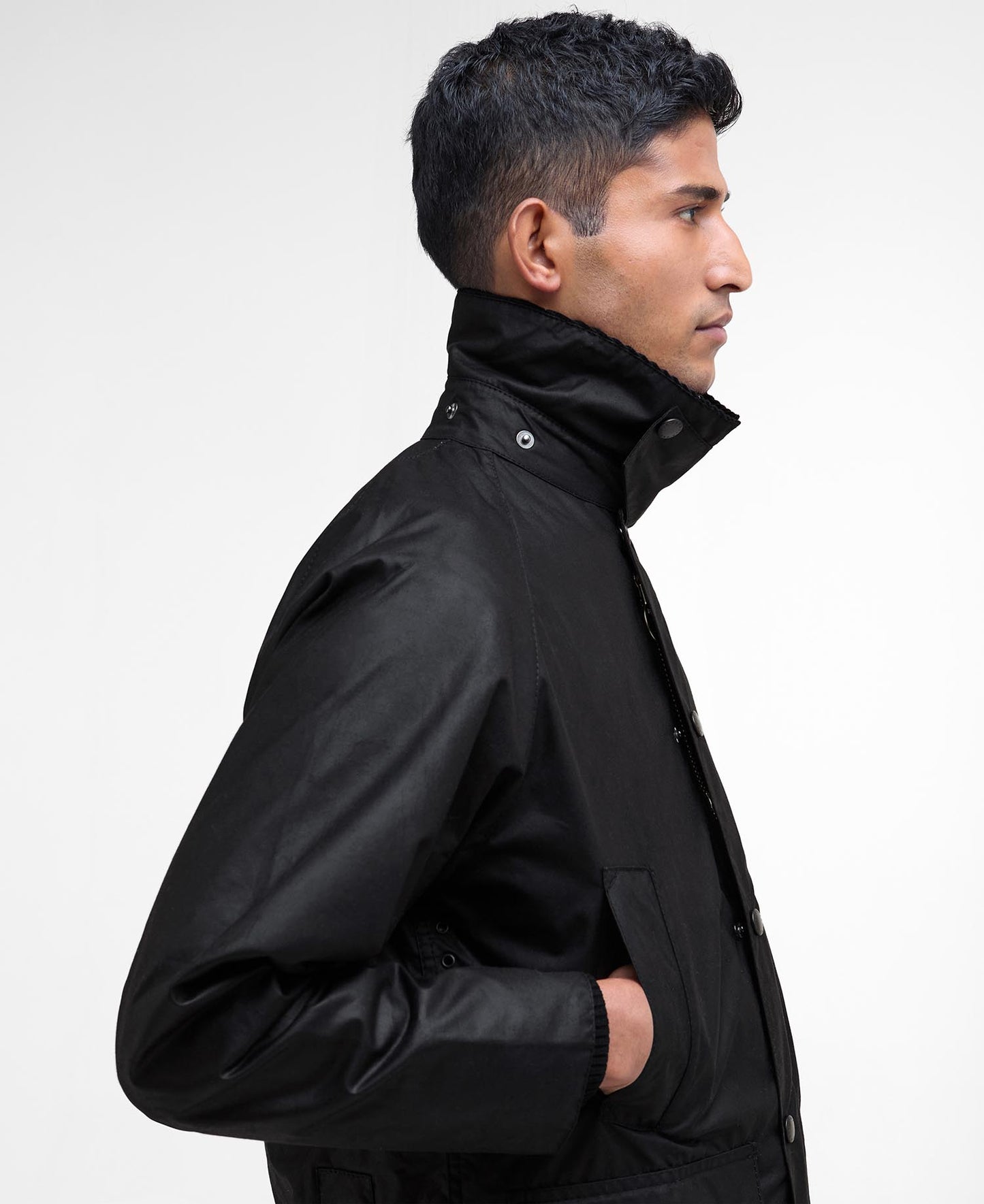 BARBOUR BEDALE WAX JACKET - BLACK