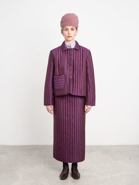 CAWLEY QUILTED SILK ADA JACKET