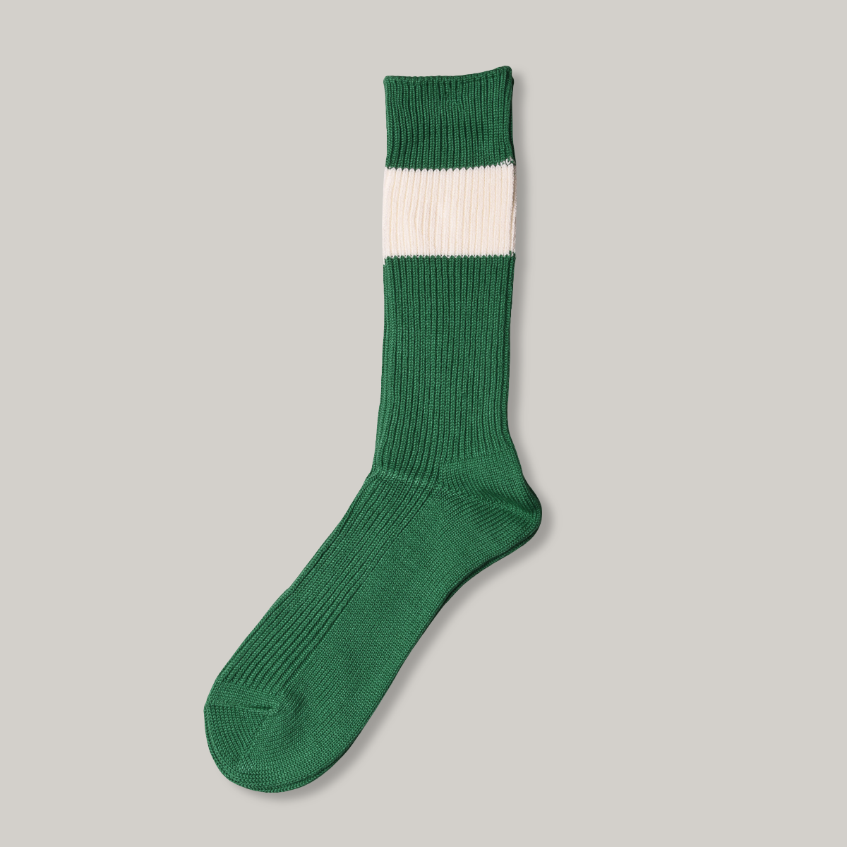 ANONYMOUS ISM THICK STRIPE CREW - GREEN