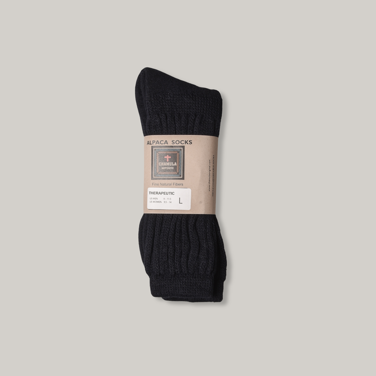 CHAMULA ALPACA SUPER WARM SOX - BLACK
