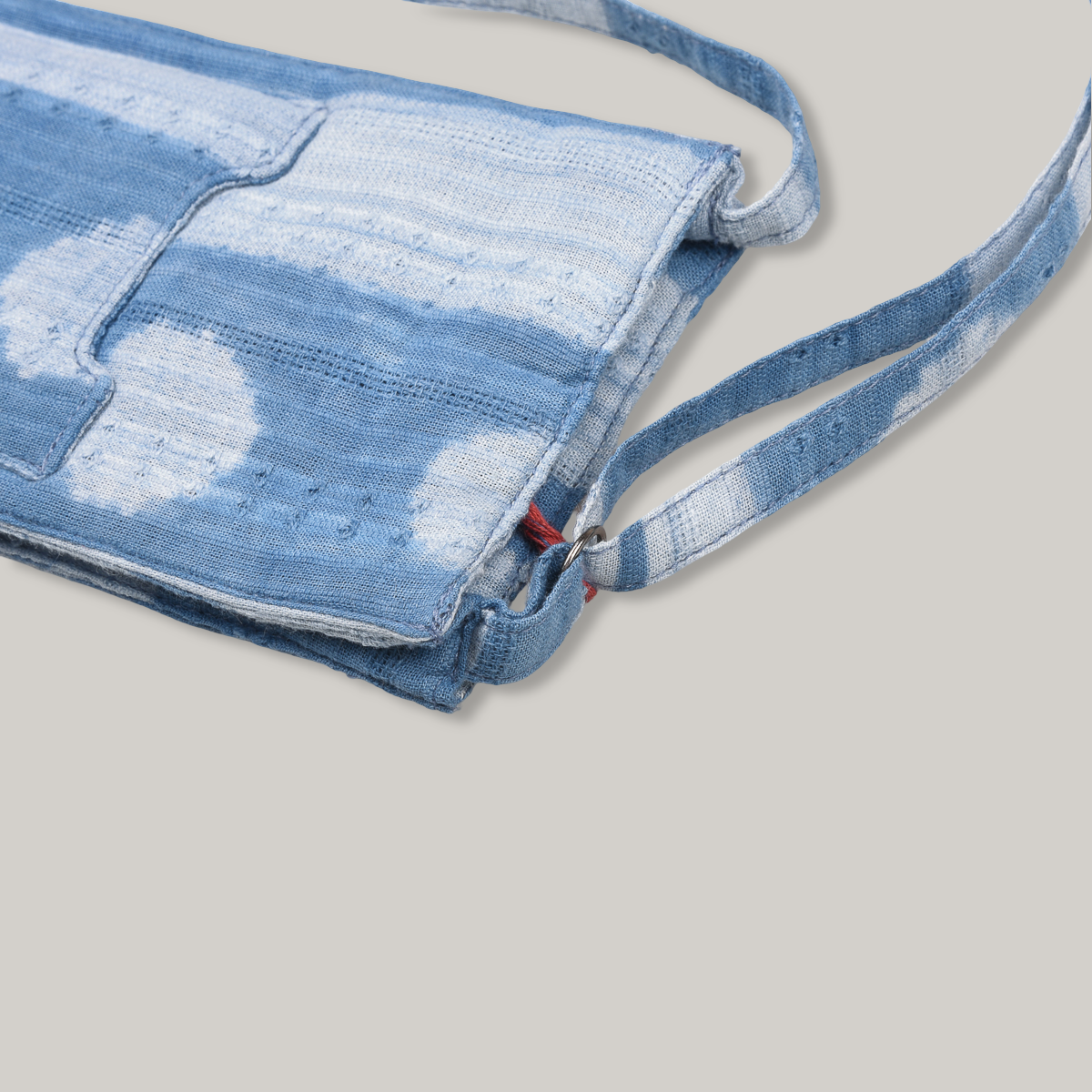 KARDO PHONE SLING BAG - SHIBORI LIGHT INDIGO