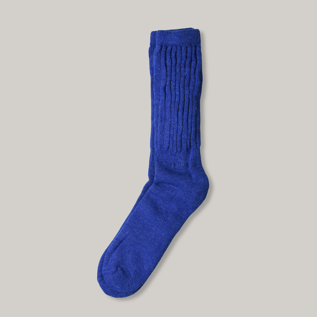 CHAMULA ALPACA LOOSE RIB SOX - ROYAL BLUE