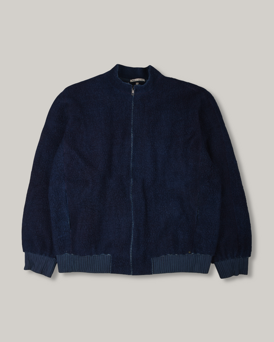 11.11 UNISEX HAND SPUN HAND STITCHED WOOL JACKET - INDIGO