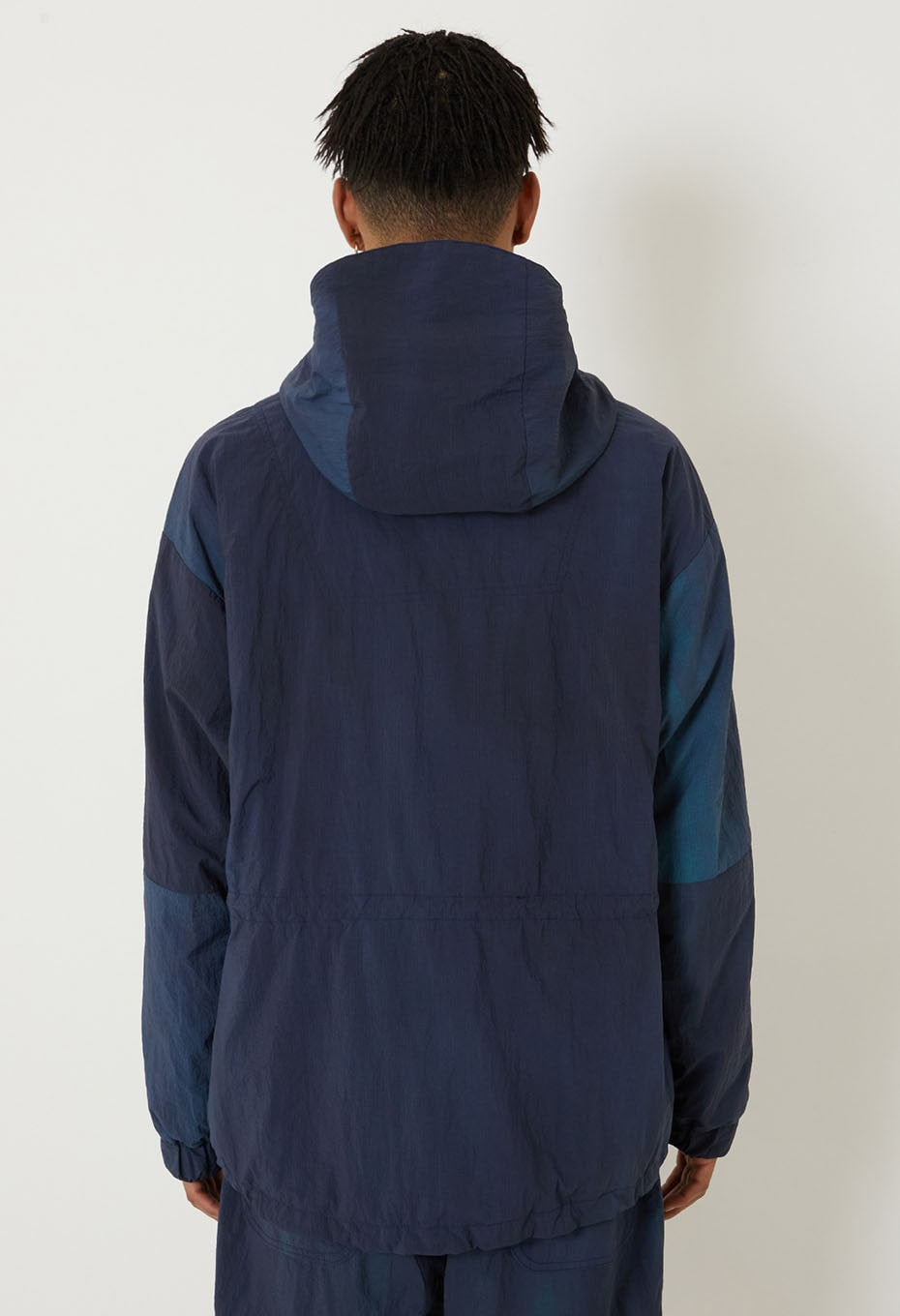 BLUE BLUE JAPAN MARBLE DYED RECYCLED NYLON ANORAK