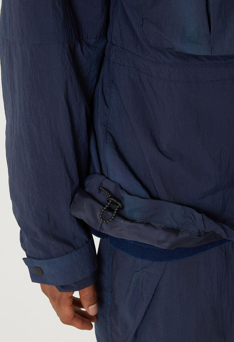 BLUE BLUE JAPAN MARBLE DYED RECYCLED NYLON ANORAK