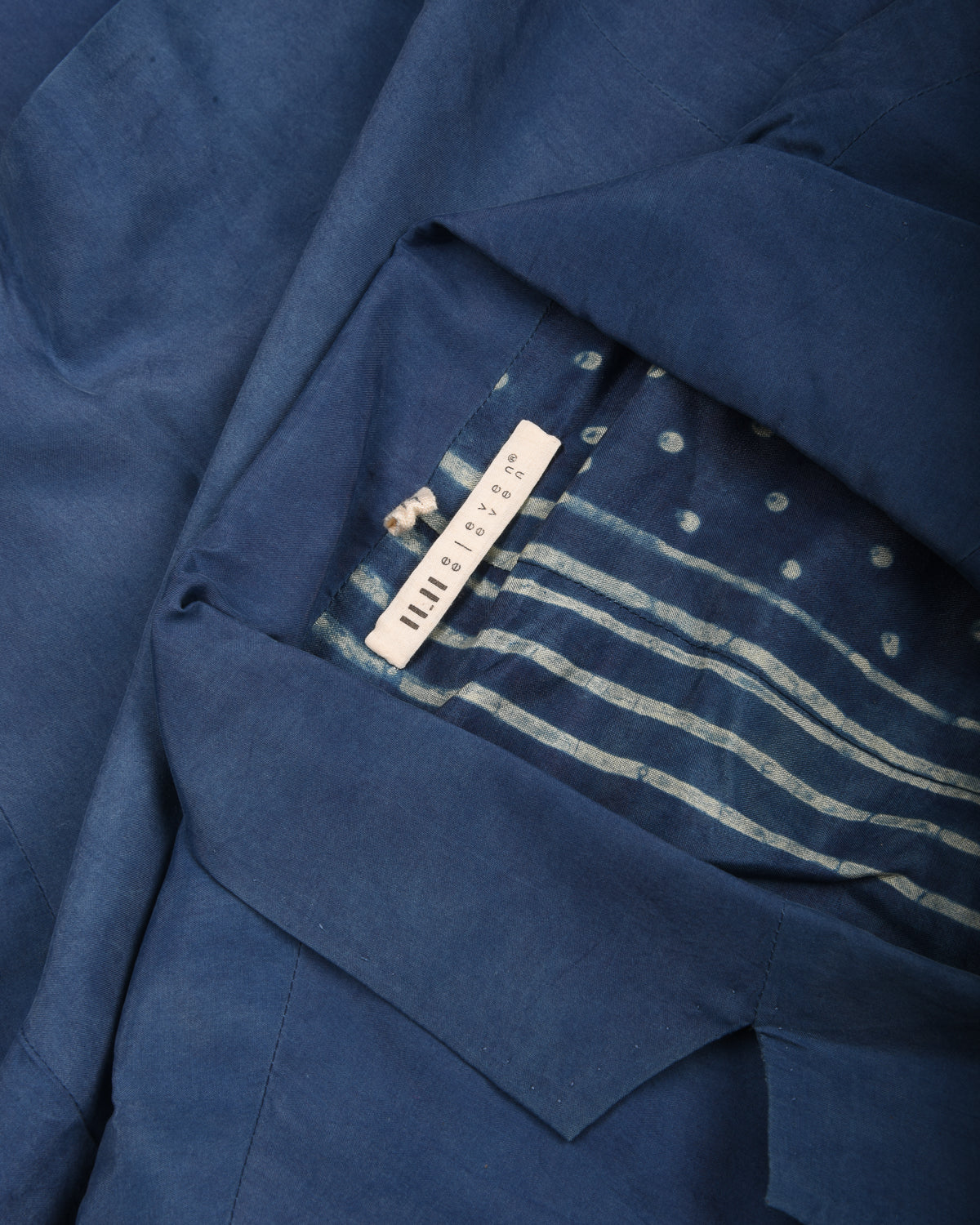 11.11 UNISEX SILK BLAZER JACKET - MEDIUM INDIGO
