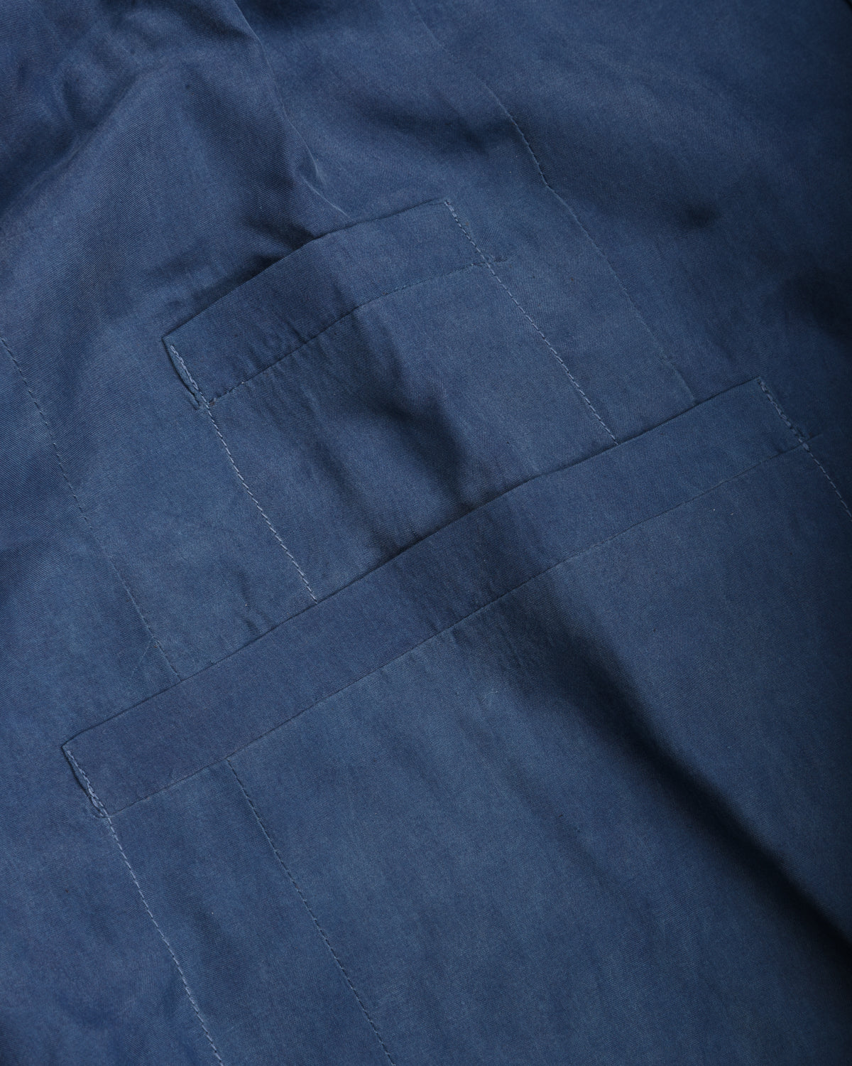 11.11 UNISEX SILK BLAZER JACKET - MEDIUM INDIGO