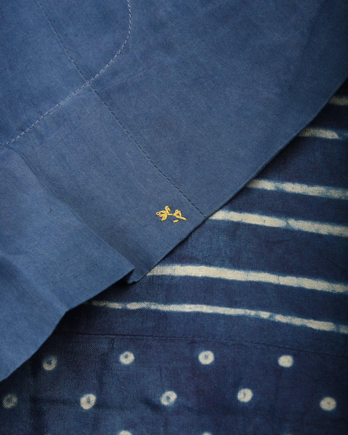 11.11 UNISEX SILK BLAZER JACKET - MEDIUM INDIGO