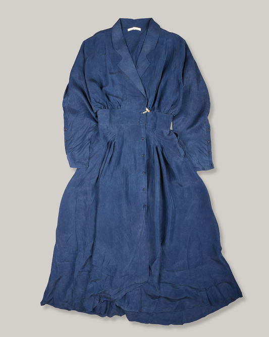 11.11 BLUEBERRY SILK DRESS - INDIGO
