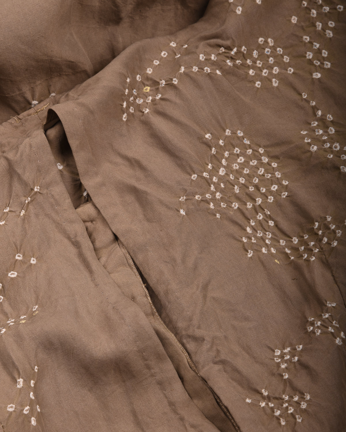 11.11  SILK BHANDANI DRESS - CHARCOAL