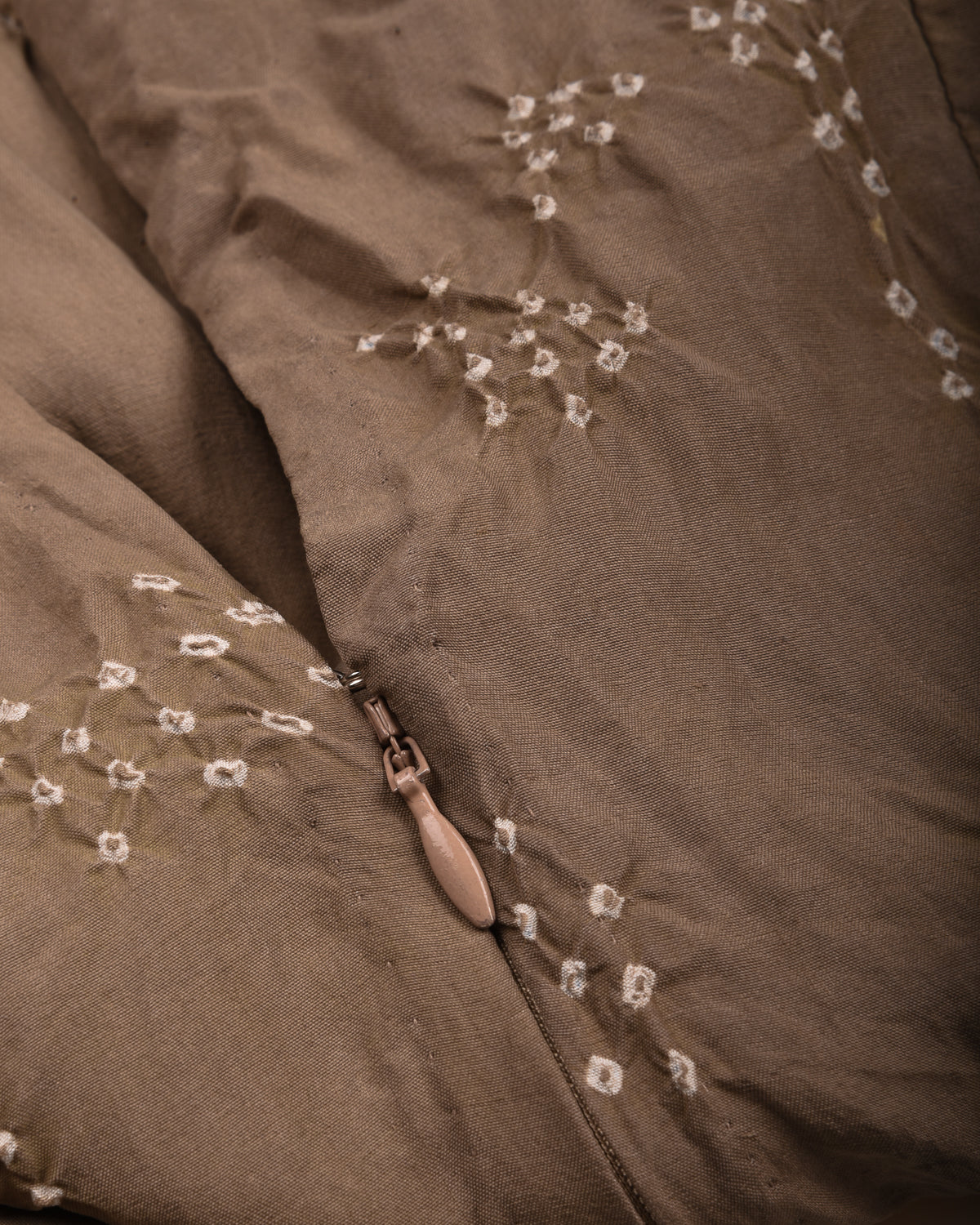 11.11  SILK BHANDANI DRESS - CHARCOAL