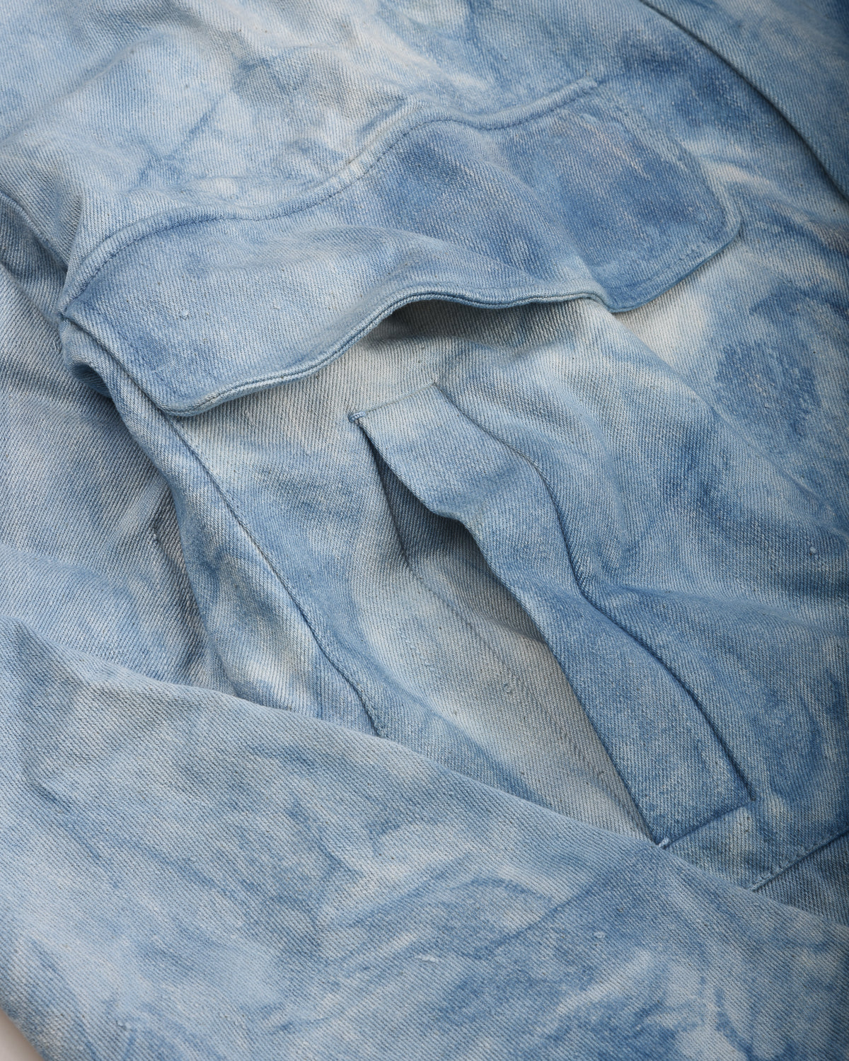 11.11 UNISEX GLEAM COTTON TRUCKER JACKET -  LIGHT INDIGO