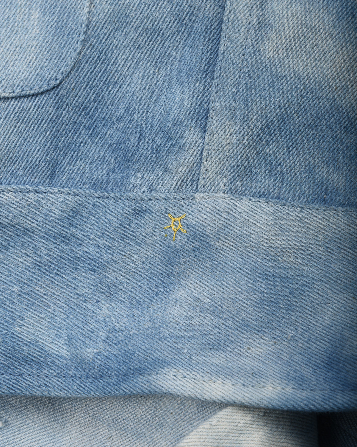 11.11 UNISEX GLEAM COTTON TRUCKER JACKET -  LIGHT INDIGO