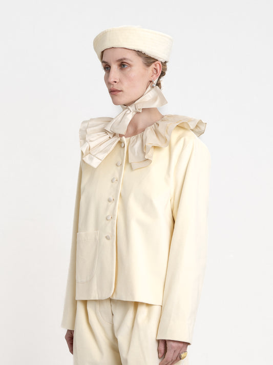 CAWLEY BRITISH COTTON VELVET SAILOR HAT