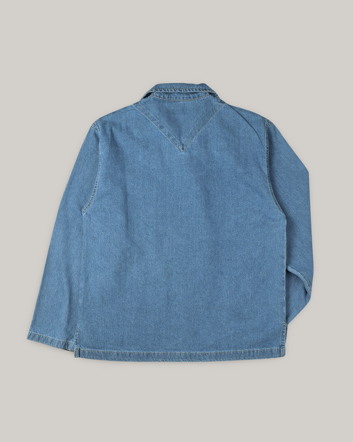 ARMOR LUX HERITAGE SMOCK - MEDIUM BLUE DENIM