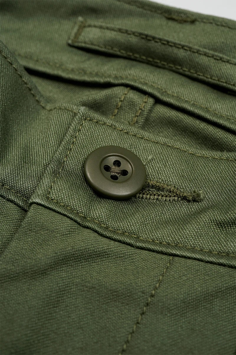 NIGEL CABOURN WOMEN'S MAINLINE WIDE BAKER PANTS - GREEN