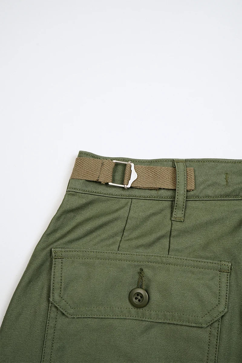 NIGEL CABOURN WOMEN'S MAINLINE WIDE BAKER PANTS - GREEN