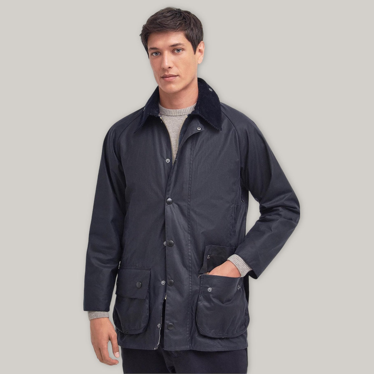 BARBOUR BEAUFORT JACKET - NAVY