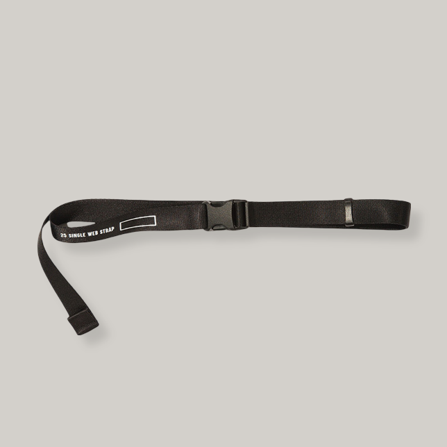 BLANKOF SINGLE WEB STRAP - BLACK