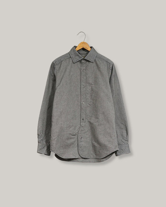 NIGEL CABOURN MAINLINE BRITISH OFFICERS SHIRT - BLACK