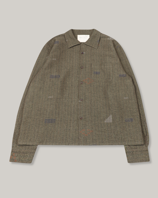 KARDO CHINTAN LS SHIRT - OLIVE