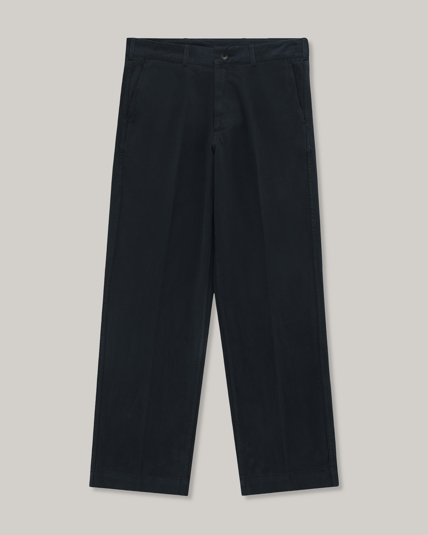 KNICKERBOCKER CANAL TAPERED TWILL COTTON PANT - NAVY