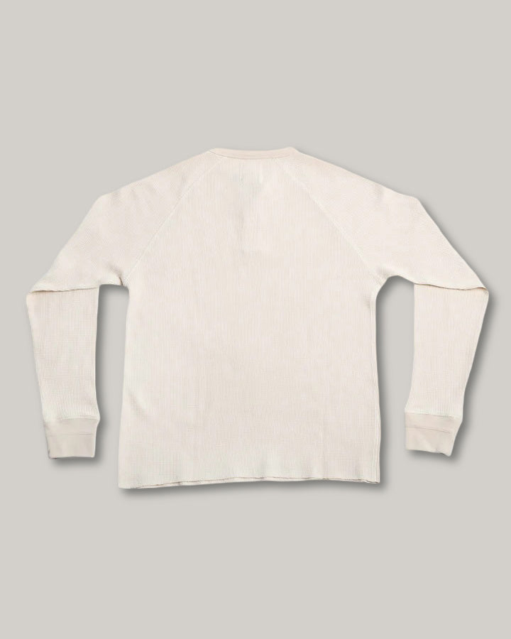 HEIMAT HENLEY WAFFLE TOP - SEASHELL