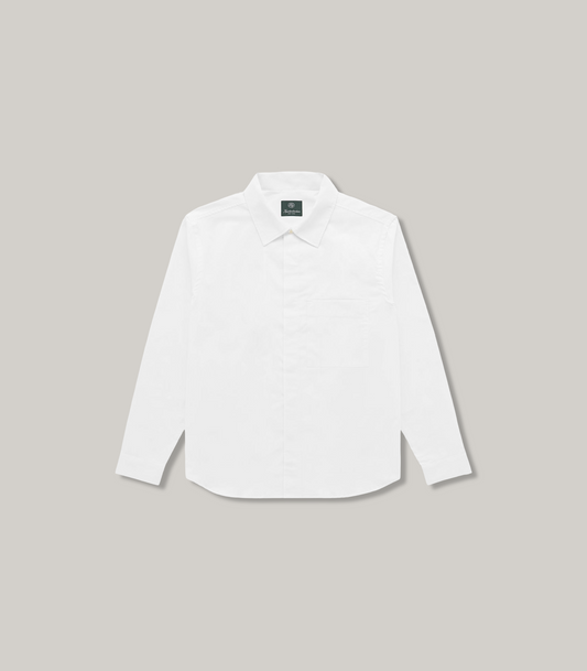 KNICKERBOCKER WOOSTER COTTON SHIRT - WHITE