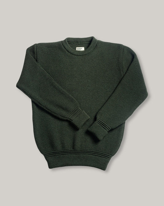 HEIMAT CREWNECK SWEATER - MILITARY GREEN