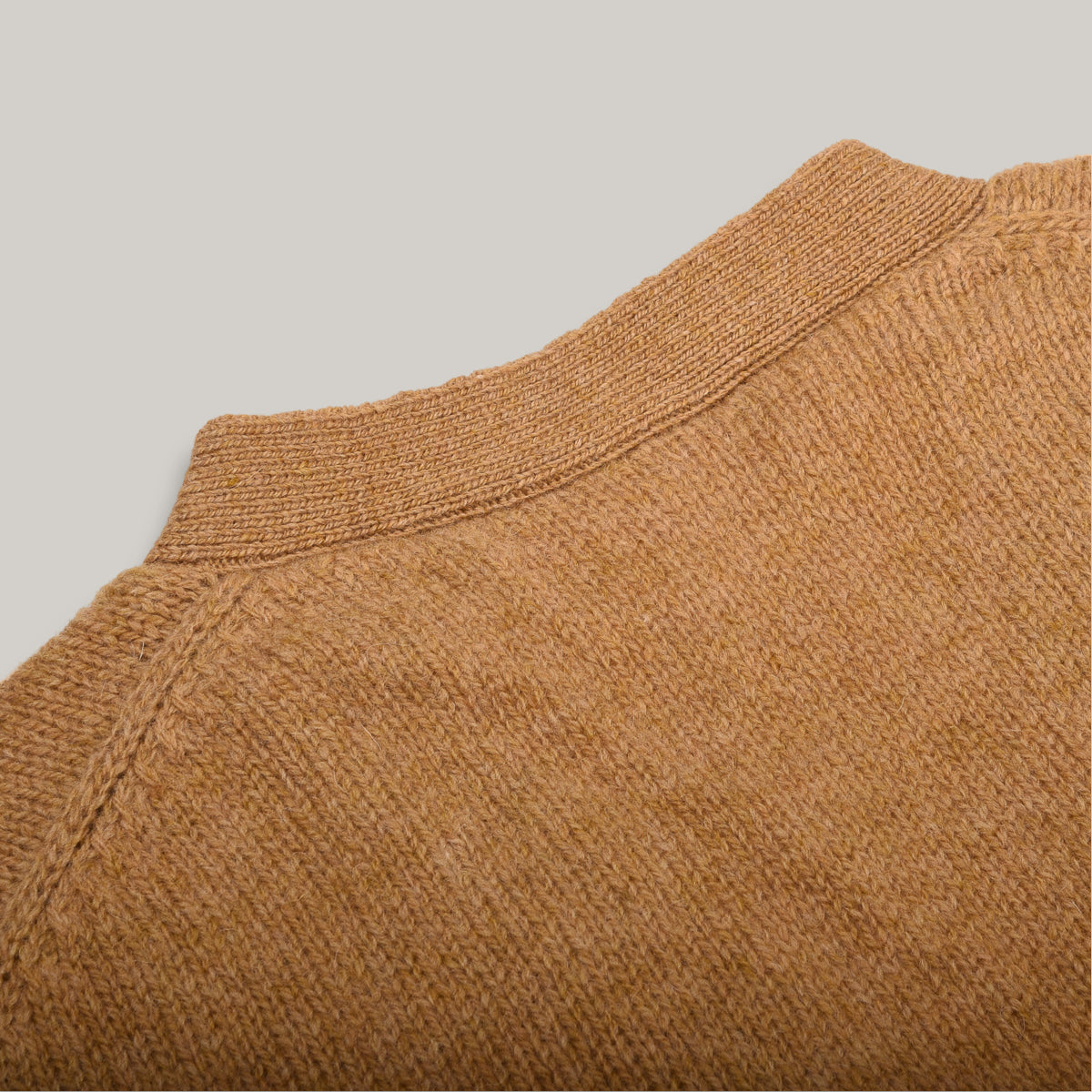 &DAUGHTER SHETLAND ARGYLE GRANDAD CARDIGAN - MUSTARD/ ECRU