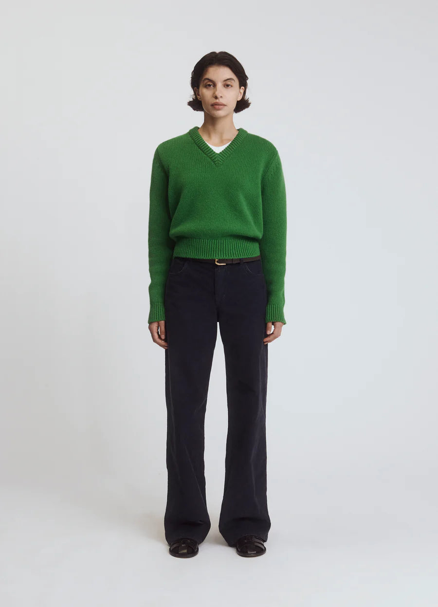 &DAUGHTER GLENN V-CHECK - PAGODA GREEN