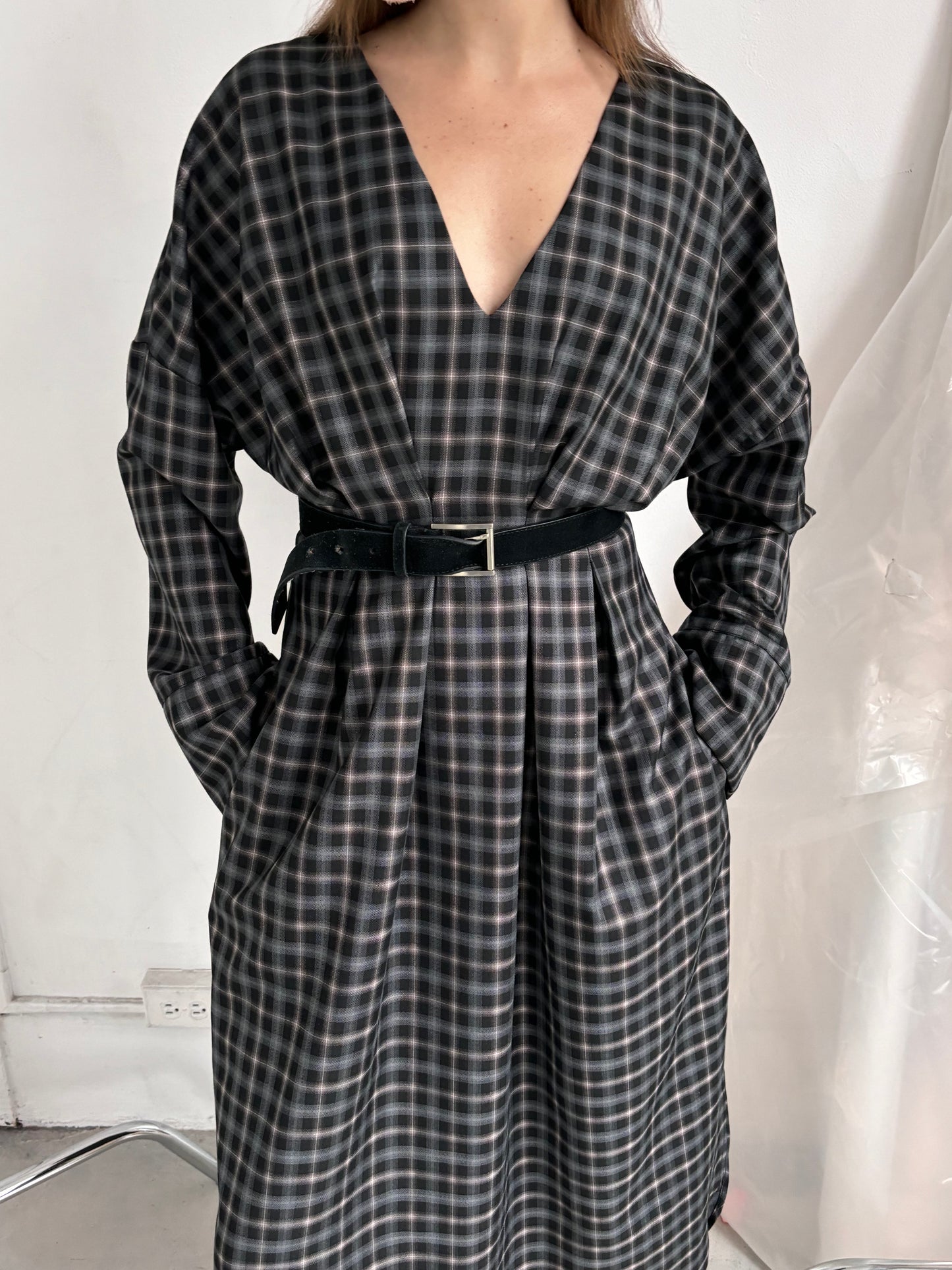 A BRONZE AGE GRAMERCY DRESS - CHELSEA PLAID