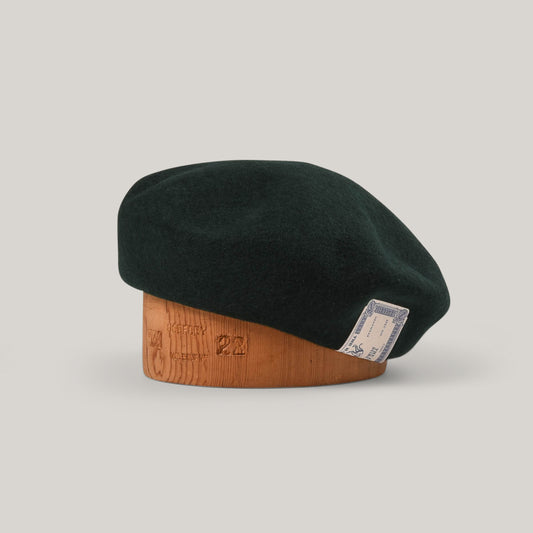 H.W. DOG & CO.  BASIC BERET - N. GREEN