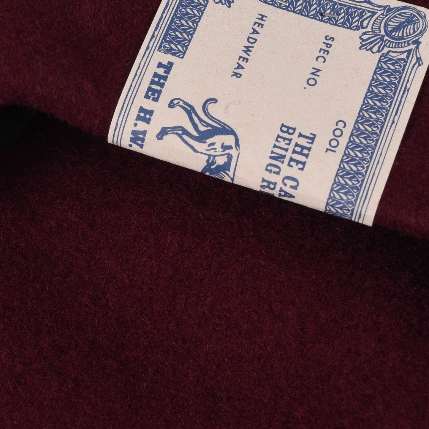 H.W. DOG & CO. BASIC BERET - WINE
