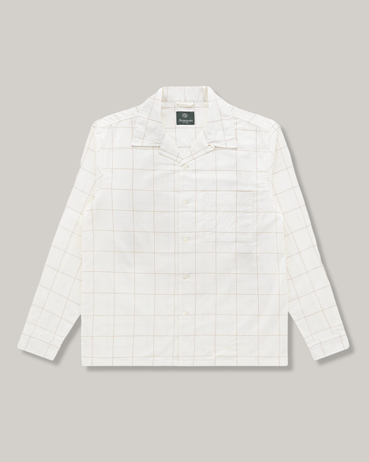 KINCKERBOCKER HILLS COTTON & CASHMERE SHIRT - BONE
