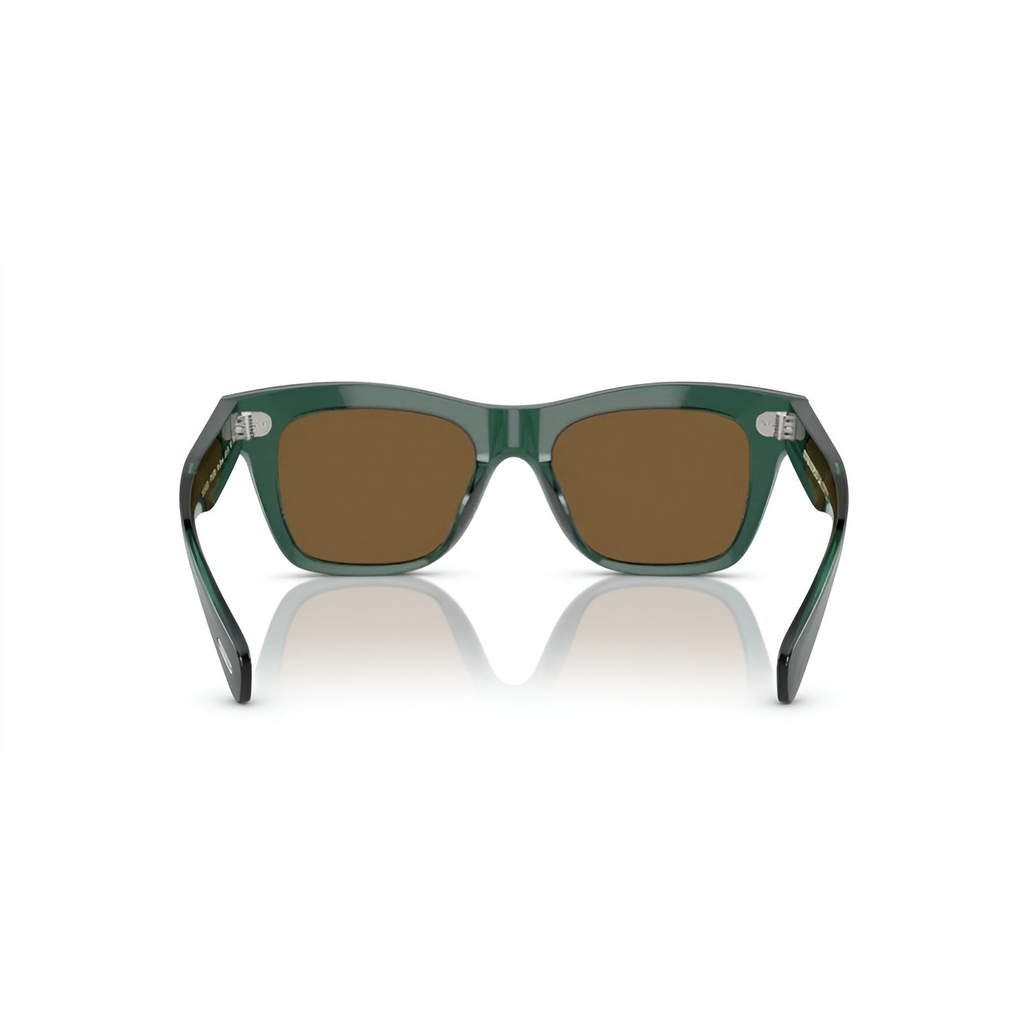 OLIVER PEOPLES MS.OLIVER TRANSLUCENT DARK TEAL W/ COGNAC MIRROR
