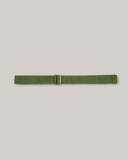 KARDO COTTON CORDUROY BELT - GREEN
