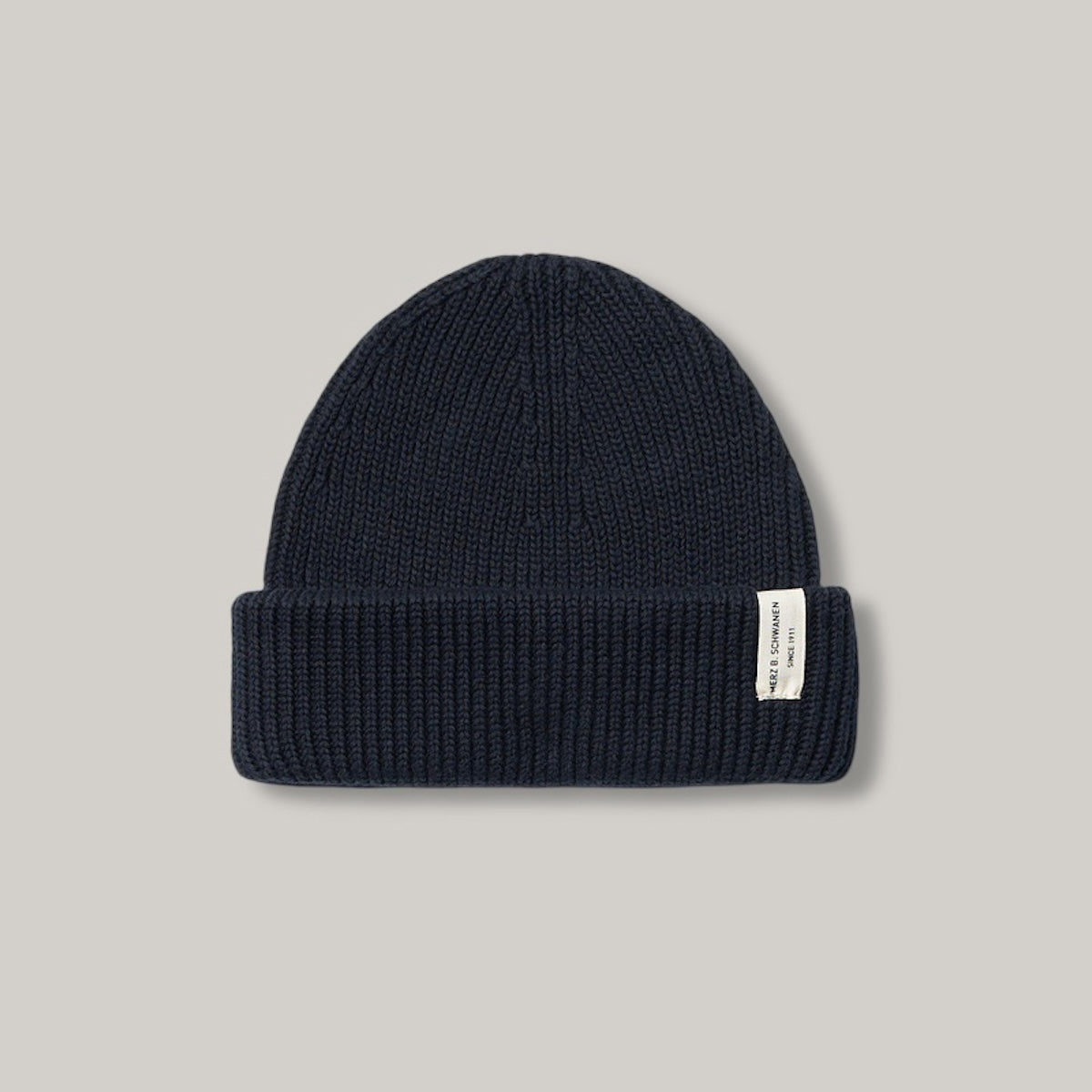 MERZ B. SCHWANEN KBN01 BEANIE - DEEP BLACK