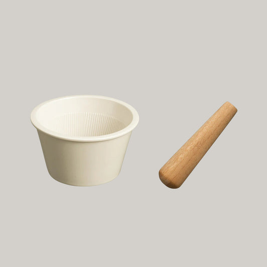 KINTO TAKU PESTLE AND MORTAR - WHITE
