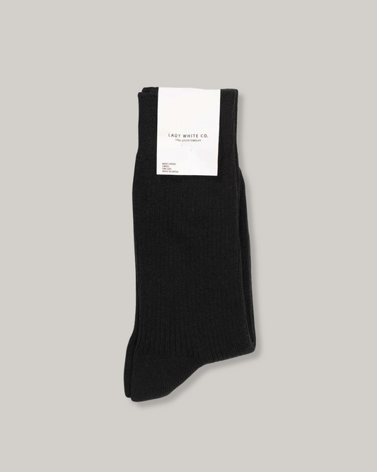 LADY WHITE CO.  LW-C SOCK - BLACK